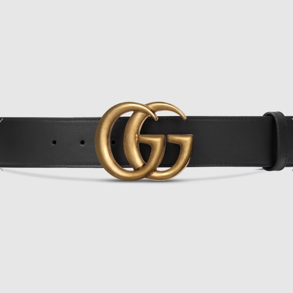 Authentic GUCCI GG MARMONT WIDE BELT size 70